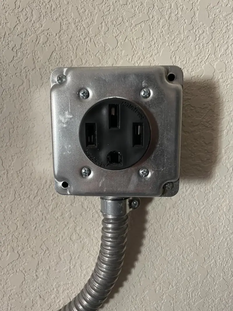 NEMA 14-50 outlet installed for Electrical Panel Upgrade in Aransas Pass